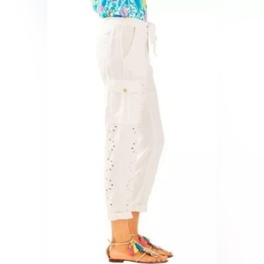 Lilly Pulitzer White Cropped Pants